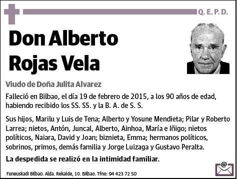 ROJAS VELA,ALBERTO