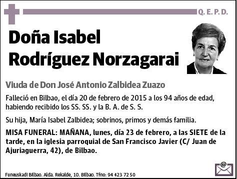 RODRIGUEZ NORZAGARAI,ISABEL