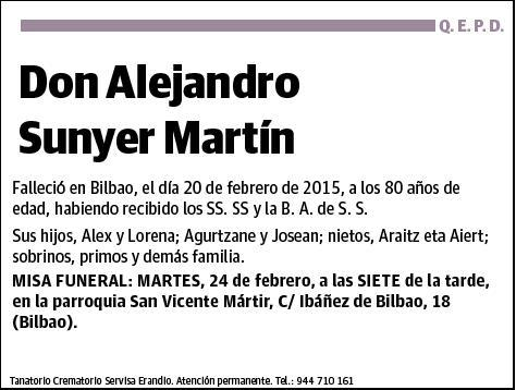 SUNYER MARTIN,ALEJANDRO