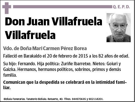 VILLAFRUELA VILLAFRUELA,JUAN