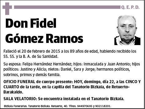 GOMEZ RAMOS,FIDEL