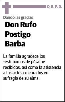 POSTIGO BARBA,RUFO