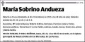 SOBRINO ANDUEZA,MARIA