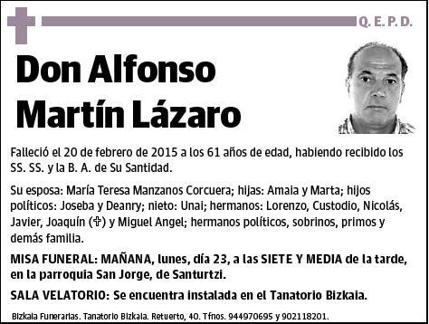 MARTIN LAZARO,ALFONSO