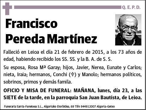 PEREDA MARTINEZ,FRANCISCO