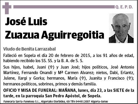 ZUAZUA AGUIRREGOITIA,JOSE LUIS