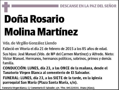 MOLINA MARTINEZ,ROSARIO