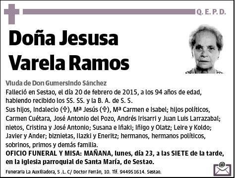 VARELA RAMOS,JESUSSA