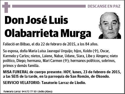 OLABARRIETA MURGA,JOSE LUIS