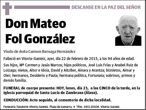 FOL GONZALEZ,MATEO