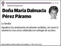 PEREZ PARAMO,MARIA DALMACIA