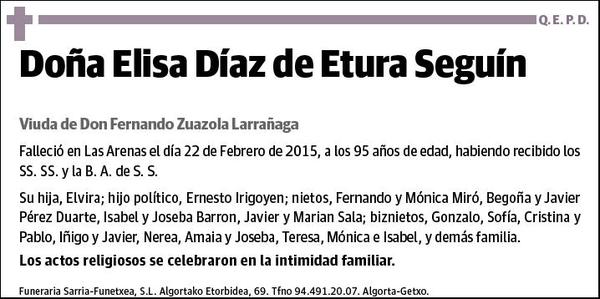 DIAZ DE ETURA SEGUIN,ELISA