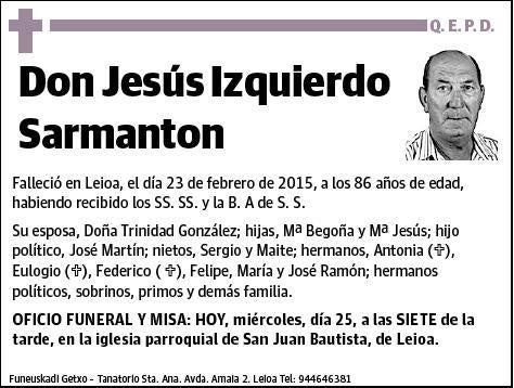 IZQUIERDO SARMANTON,JESUS