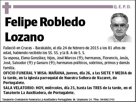 ROBLEDO LOZANO,FELIPE