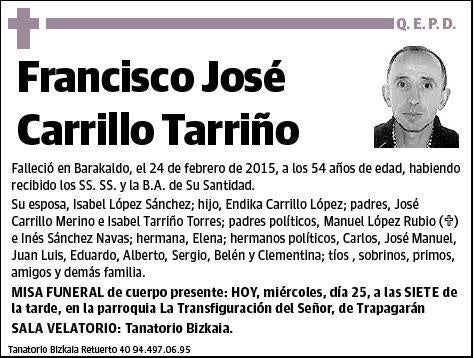 CARILLO TARRIÑO,FRANCISCO JOSE