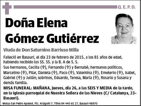 GOMEZ GUTIERREZ,ELENA