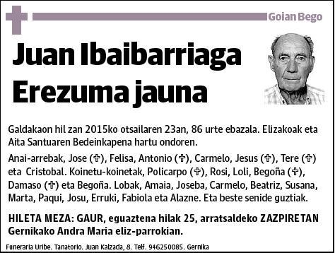 IBAIBARRIAGA EREZUMA,JUAN