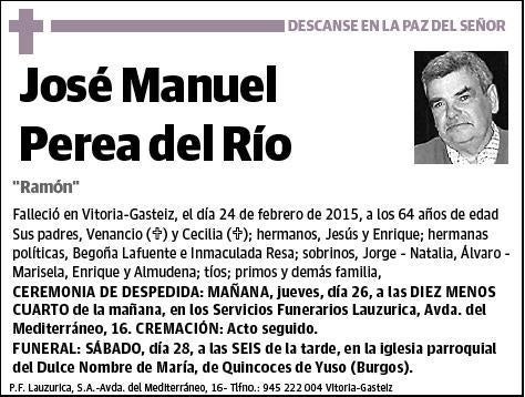 PEREA DEL RIO,JOSE MANUEL