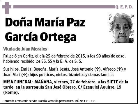 GARCIA ORTEGA,MARIA PAZ