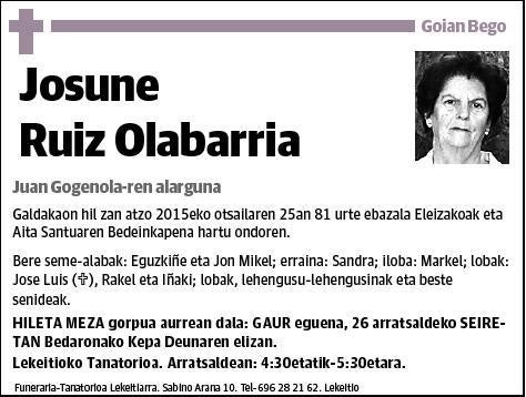 RUIZ OLABARRIA,JOSUNE