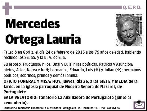 ORTEGA LAURIA,MERCEDES