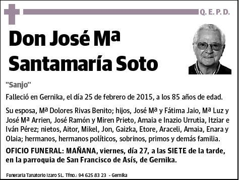 SANTAMARIA SOTO,JOSE Mª