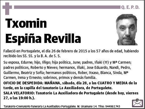 ESPIÑA REVILLA,TXOMIN