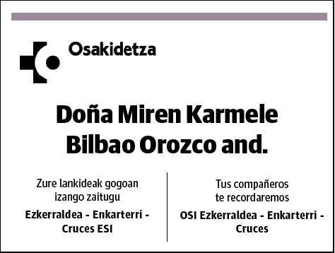 BILBAO OROZCO,MIREN KARMELE