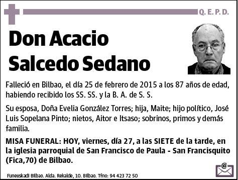 SALCEDO SEDANO,ACACIO