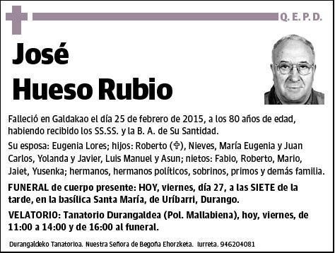 HUESO RUBIO,JOSE