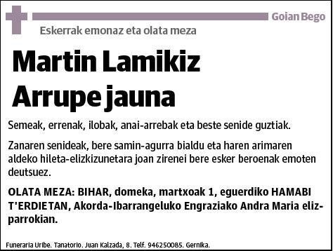 LAMIKIZ ARRUPE,MARTIN