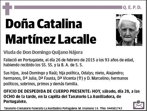 MARTINEZ LACALLE,CATALINA