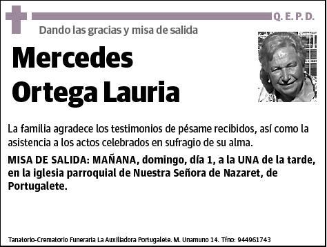 ORTEGA LAURIA,MERCEDES