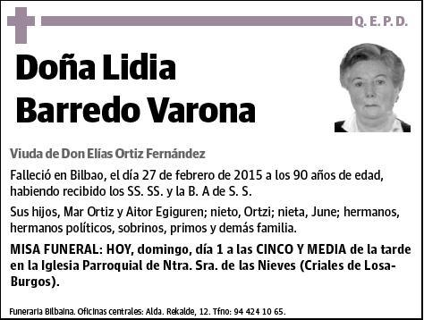 BARREDO VARONA,LIDIA