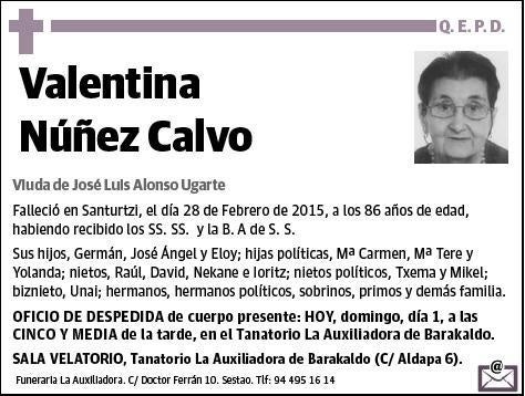 NUÑEZ CALVO,VALENTINA