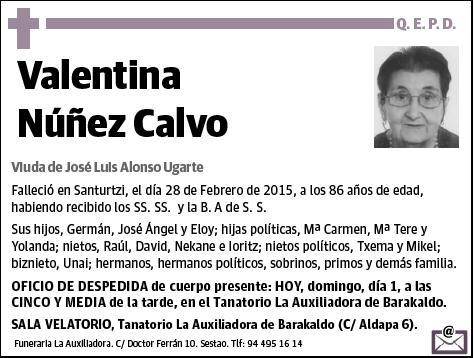 NUÑEZ CALVO,VALENTINA