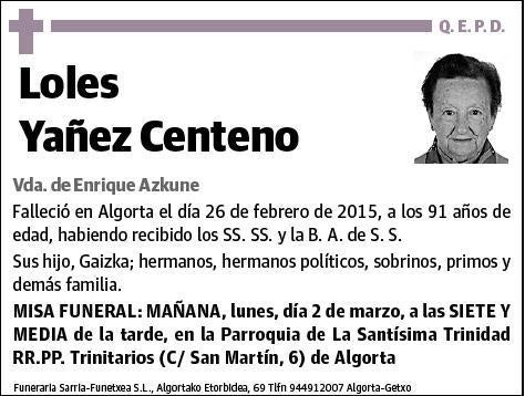 YAÑEZ CENTENO,LOLES