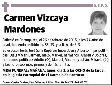 VIZCAYA MARDONES,CARMEN