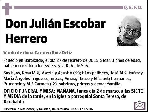 ESCOBAR HERRERO,JULIAN