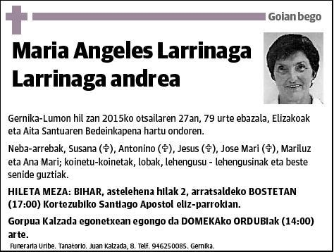 LARRRINAGA LARRIANGA,MARIA ANGELES