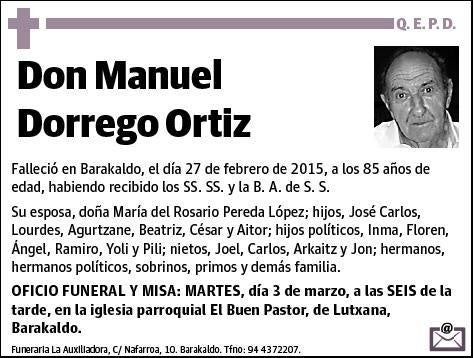 DORREGO ORTIZ,MANUEL