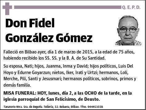 GONZALEZ GOMEZ,FIDEL