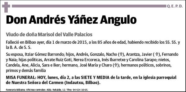 YAÑEZ ANGULO,ANDRES