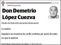 LOPEZ CUEZVA,DEMETRIO