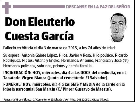 CUESTA GARCIA,ELEUTERIO