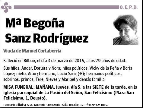 SANZ RODRIGUEZ,Mª BEGOÑA