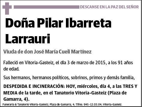 IBARRETA LARRAURI,PILAR