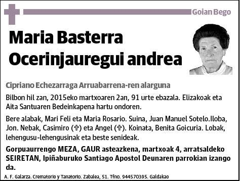 BASTERRA OCERINJAUREGUI,MARIA