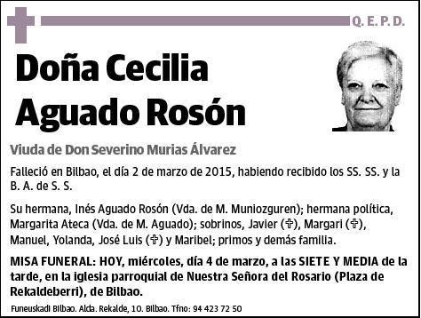 AGUADO ROSON,CECILIA