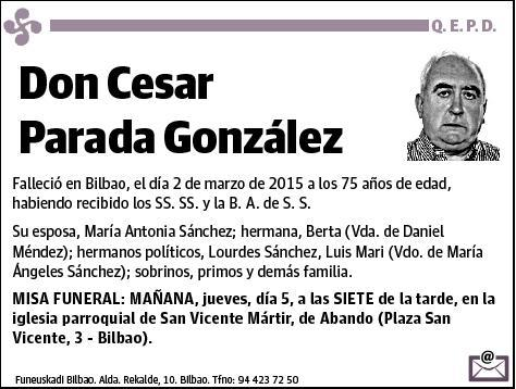 PARADA GONZALEZ,CESAR